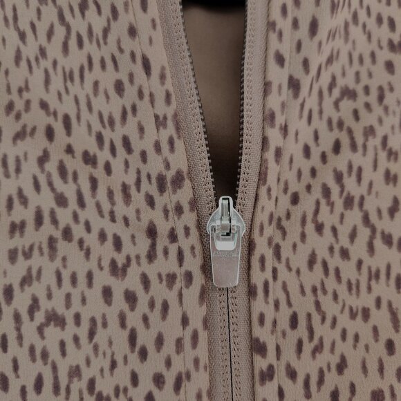 Athleta Salutation Jacket Leopard Print Full Sleeve Stretch Athletic Workout S - Picture 5 of 12